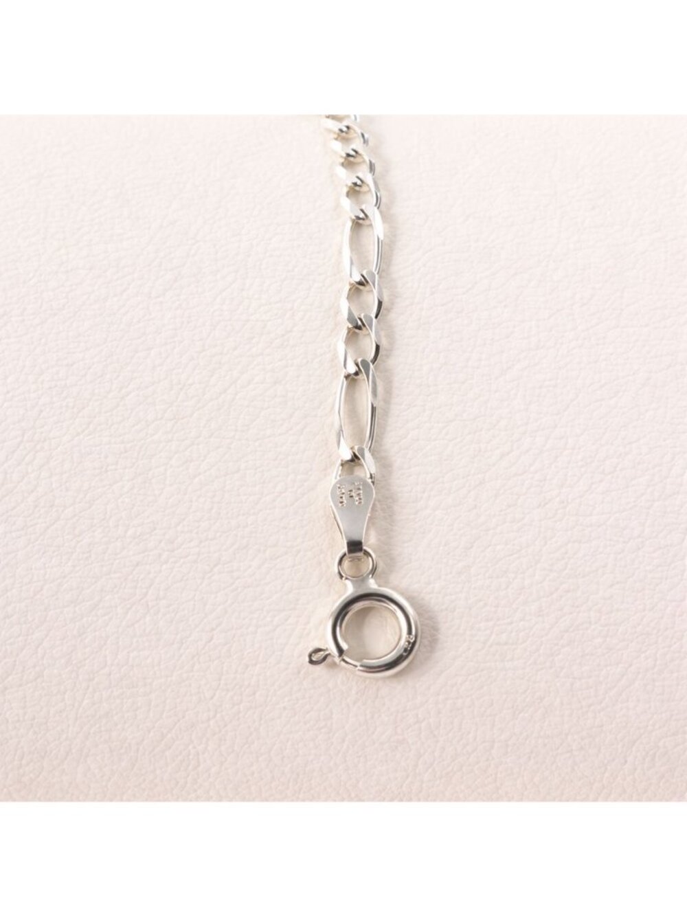 Milor 925 Sterling Silver Figaro Chain Bracelet Made in Italy 7 in - Picture 5 of 9